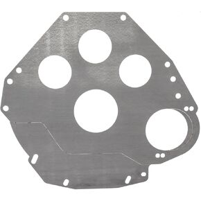 JEGS Multi-Fit Block Plate | Fits Ford 289, 302, And 351W (Windsor) | For 157 Or 164-Tooth Flywheels | 0.060" Steel | Made In USA in Kuwait
