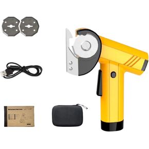Lithium Battery Fabric Shears, Electric Rotary Cutter, Yellow, SK5 Blade, Type-C Charging, Precise Line Tracking, Speed Control (Pink) in Kuwait