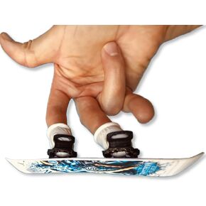 Finger Sliders The Frostborn Flier – لوح تزلج صغير للأصابع ذات روابط سوداء | لعبة لوح التزلج على الجليد، هدية التزلج على الجليد، ديكور مكتبي ولعبة تململ للمتزلجين على الجليد in Kuwait