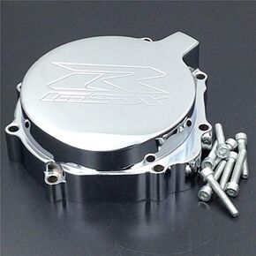 غطاء الجزء الثابت للمحرك XKMT متوافق مع Suzuk Gsxr 400 600 750 1000 الجانب الأيسر المطلي بالكروم [B00YYSJVNG] in Kuwait