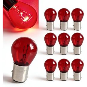 10 PCS 1157 Car Brake Light Bulb, P21/5W 12V BAY15D Dual Filament Brake Tail and Rear Turn Signal Halogen Bulbs, Universal for Most Cars, Trucks, SUVs (White) in Kuwait