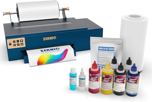 A3 DTF Printer with XP600 Printhead, White Ink Circulation, 13" PET Film Roll Printing, Dual-Stage Rear Heating, Direct to Film Transfer Printer with Ink in Kuwait