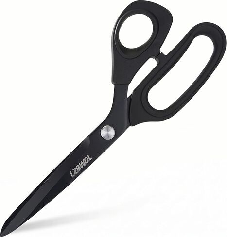 Sharp Scissors All Purpose, Heavy Duty 10" Scissors for Office, Soft Comfort Grip for paper Craft - Black in Kuwait