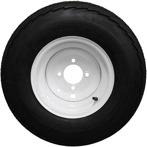 Antego Trailer Tire & Wheel Assemblies - Set of Four 205/65-10 | 20.5x8.0-10 | 10 Ply, Load Range E | Super Durable | 4 Lug White Rim (Set of 4) in Kuwait