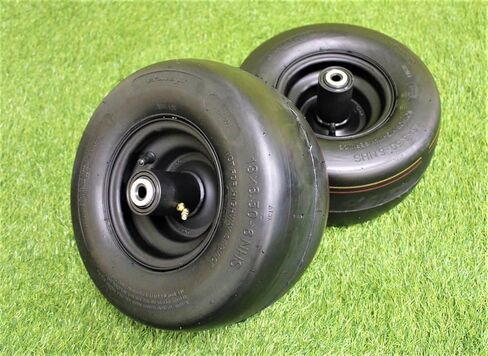 Antego Tire & Wheels - OEM Match or Greenworks 3420072337 13x6.50-6 Tire Wheel Assembly (Set of 2) | Fits Greenworks Crossover 42" in Kuwait