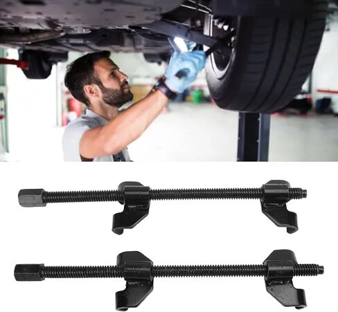 2Pcs Coil Spring Compressor Tool, High Carbon Steel Strut Spring Compression Tool with 2 Welded Compressors, for Shock Absorber Set Struts in Kuwait