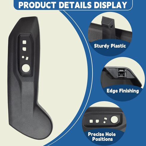 Driver Seat Trim Panel Compatible with 2022-2026 Toyota Tundra Sequoia Left Side Seat Track Cover Recline Cushion Shield Without Lumbar Support Replaces 71812-0C241-C0 71812-0C242-C0 in Kuwait