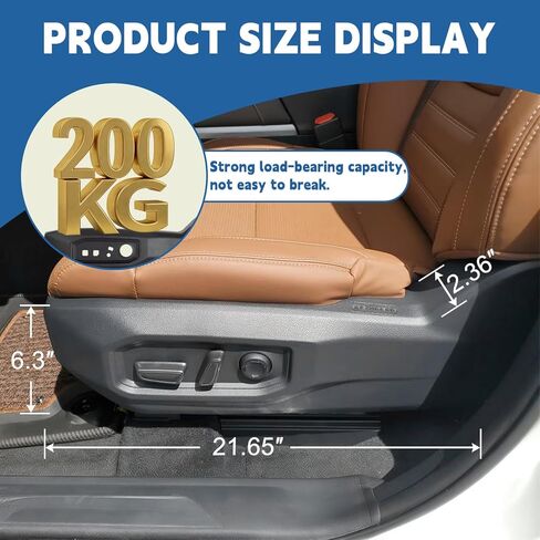 Driver Seat Trim Panel Compatible with 2022-2026 Toyota Tundra Sequoia Left Side Seat Track Cover Recline Cushion Shield Without Lumbar Support Replaces 71812-0C241-C0 71812-0C242-C0 in Kuwait