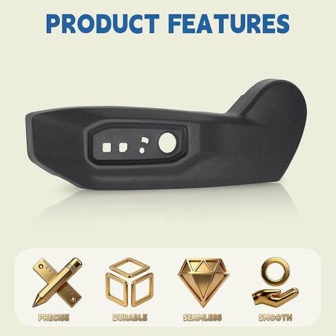 Driver Seat Trim Panel Compatible with 2022-2026 Toyota Tundra Sequoia Left Side Seat Track Cover Recline Cushion Shield Without Lumbar Support Replaces 71812-0C241-C0 71812-0C242-C0 in Kuwait