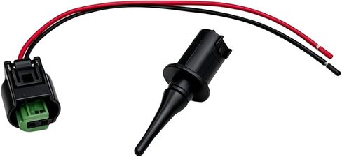 Outside Ambient Air Temperature Sensor and Plug Kit Connector for Mercedes-Benz Replace OEM #0075421318 0005428418 5S11829, Outer Import Direct Ambient Temp Sensor Connector Harness Pigtail Plug in Kuwait