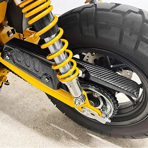 Chain Guards Compatible with Hon&da Monkey 125 Z125 Monkey125 2018 2019 2020 2021 2022 2023 2024 2025 Carbon Fiber Rear Chain Guard Mud Cover Protector Fairing Twill Weave Glossy in Kuwait