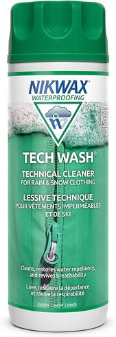 نيكواكس تك ووش 34 فلوريدا. أونصة، منظف تقني Nikwax Tech Wash للسترات والملابس الخارجية، يستعيد مقاومة الماء في المطر والتزلج والثلج، آمن لـ Gore-Tex وDWR in Saudi Arabia