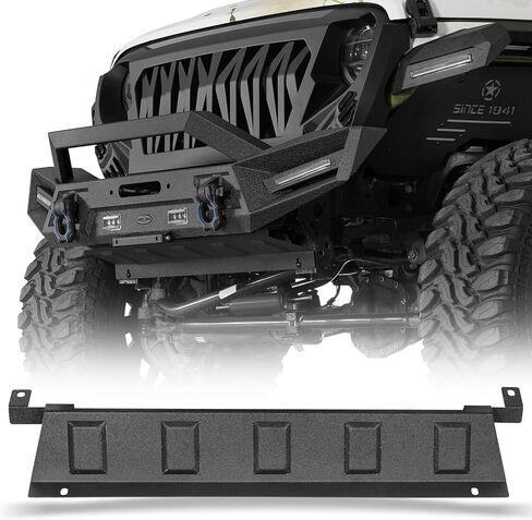 Hooke Road Front Skid Plate Splash Shield for 2018-2026 Jeep Wrangler JL & Gladiator JT, Only Compatible with Hooke Road Front Bumper in Kuwait