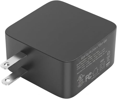 LATIT 65W USB C Charger Block Fast Charging, Compact PD Wall Charger for LATIT Jump Starters, Compatible with USB-C Laptops, Tablets, Phones, Switch, 1-Port Type C Power Adapter-Black in Kuwait