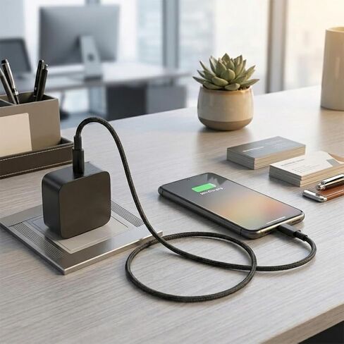 LATIT 65W USB C Charger Block Fast Charging, Compact PD Wall Charger for LATIT Jump Starters, Compatible with USB-C Laptops, Tablets, Phones, Switch, 1-Port Type C Power Adapter-Black in Kuwait