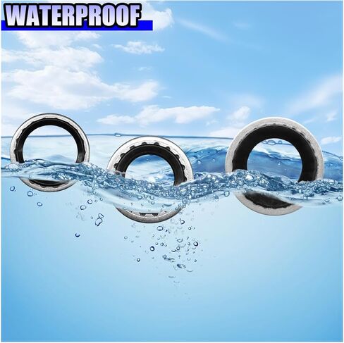 45PCS A/C Gasket & O Ring Kit, R134a Compatible Compressor Gaskets/A/C Line Seals, Leak-Proof Automotive AC Compressor Repair with Metal Washers & 6-Size Seals, Includes Storage Case in Kuwait