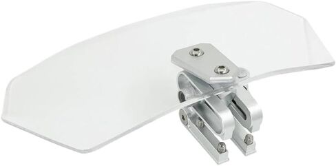 Motorcycle Adjustable Clip-On Windshield Windscreen Extension Spoiler Wind Deflector Compatible with Motorcycle in Kuwait