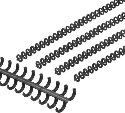 PATIKIL 8.5mm(1/3") Plastic Spiral Binding Coils, 30 Pcs Binding Spirals 20-25 Sheet Capacity Binding Spirals for Binding Paper Sheets, Black in Kuwait