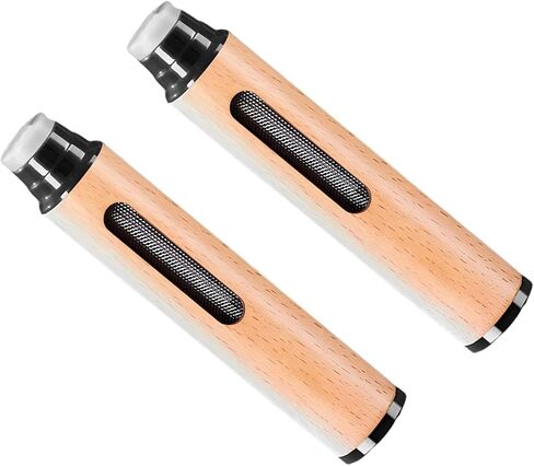 2 PCS Portable Anti-Ash Drop Ashtrays, Handmade Wooden Mini Car Ashtray, Leak-Proof Mini Ash Holder, Universal for Car Home Office Tabletop Outside (Silver) in Kuwait