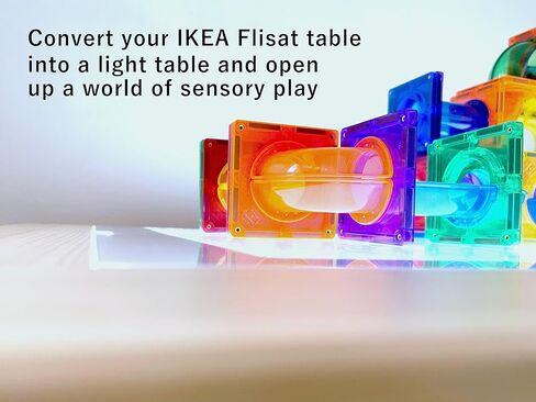 Toddle Way LED Light Pad Compatible with IKEA Flisat Table. Use standalone or as a Flisat Table Insert. 3 Light Levels for tracing, Arts Crafts, Montessori Waldorf Reggio Light Sensory Play for Kids in Kuwait