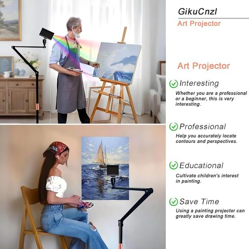 جهاز عرض الرسم، جهاز عرض فني للتتبع، أداة رسم التتبع، جهاز عرض صغير للرسم الذكي، جهاز عرض أفلام صغير محمول للهاتف الذكي مع حامل in Kuwait