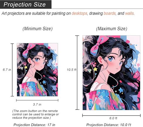 جهاز عرض الرسم، جهاز عرض فني للتتبع، أداة رسم التتبع، جهاز عرض صغير للرسم الذكي، جهاز عرض أفلام صغير محمول للهاتف الذكي مع حامل in Kuwait