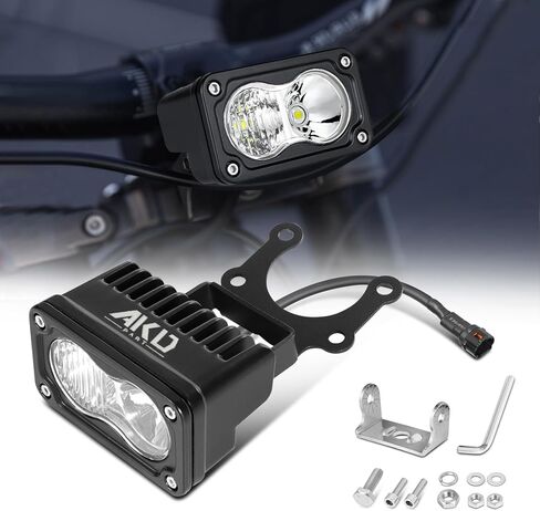 مجموعة المصابيح الأمامية لـ Sur-Ron Segway X260 3 بوصة 20 وات مجموعة مصابيح LED كري LED، شريط إضاءة LED أصفر للدراجة الترابية والدراجة النارية Surron in Kuwait