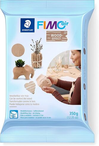 STAEDTLER FIMOair Wood-Effect 12.3 oz / 350 g Air-Dry Modeling Clay - Sculpting and Pottery, Ready and Easy to Use, Adult Arts and Hobby Crafts in Kuwait