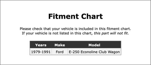 حشية تفاضلية خلفية متوافقة مع Ford E-250 Econoline Club Wagon 1991 1990 1989 1988 1987 1986 1985 1984 1983 1982 1981 1980 1979 P-5588145 in Kuwait