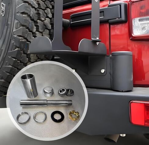 Tire Carrier Hinge Kit, Metal Spare Tire Carrier Hinge Bearing Kit for Swing Away Tire Carrier in Kuwait