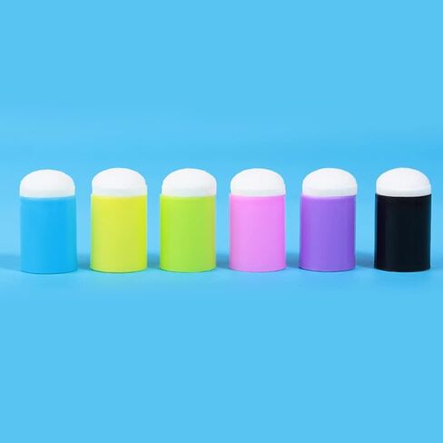 12 Pcs/Set Finger Sponge Daubers Random Color Craft for Graffiti Painting Drawing Stamping Tools Finger for Blending Stenciling Stamping Crafting Painting in Kuwait