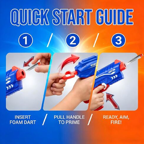 2 حزمة من ألعاب Blaster Guns Boys، لعبة إطلاق نار سهلة الهدف في الداخل والخارج، 20 سهمًا إسفنجيًا ناعمًا و6 أهداف ضربة قاضية، هدايا عيد ميلاد للأعمار من 6 إلى 12 عامًا، متعة متعددة اللاعبين، التنسيق بين اليد والعين in Kuwait