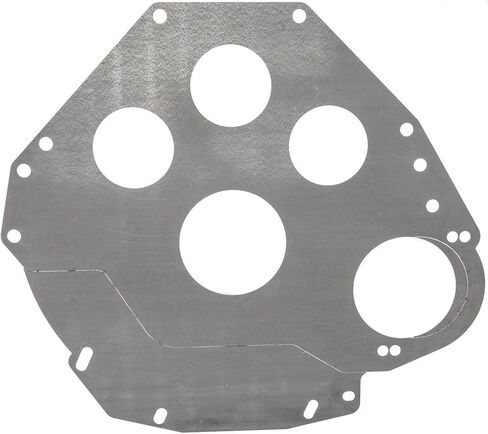 JEGS Multi-Fit Block Plate | Fits Ford 289, 302, And 351W (Windsor) | For 157 Or 164-Tooth Flywheels | 0.060" Steel | Made In USA in Kuwait