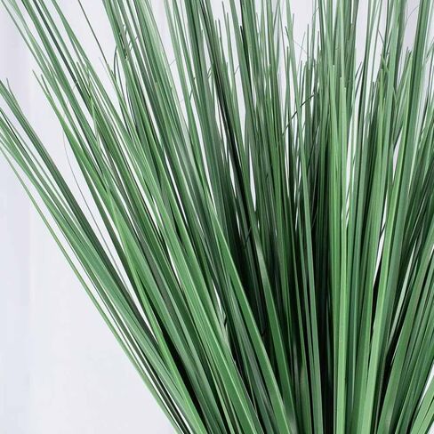حزمة حرفية مباشرة من المصنع مكونة من 24 بخاخًا من عشب البصل الاصطناعي Wispy Grass ونباتات عشب القمح الصناعي والمساحات الخضراء لتنسيقات الزهور، وحشو وعاء الشرفة، والديكور الداخلي/الخارجي (21 بوصة T) in Kuwait