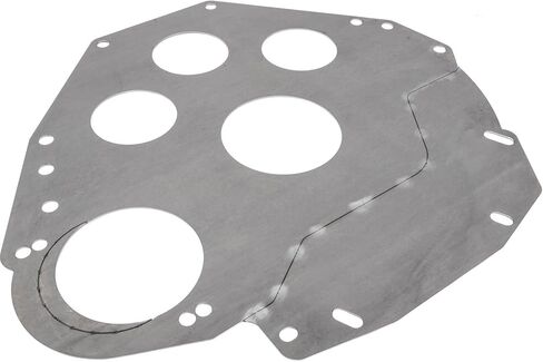 JEGS Multi-Fit Block Plate | Fits Ford 289, 302, And 351W (Windsor) | For 157 Or 164-Tooth Flywheels | 0.060" Steel | Made In USA in Kuwait
