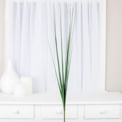 حزمة حرفية مباشرة من المصنع مكونة من 24 بخاخًا من عشب البصل الاصطناعي Wispy Grass ونباتات عشب القمح الصناعي والمساحات الخضراء لتنسيقات الزهور، وحشو وعاء الشرفة، والديكور الداخلي/الخارجي (21 بوصة T) in Kuwait