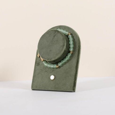 Beige Bracelet Display Holder for boutique store, Suede Jewelry Bangle Display Stand for Boutiques & Home, Velvet Jewelry Storage organizer for selling【Beige】 in Kuwait