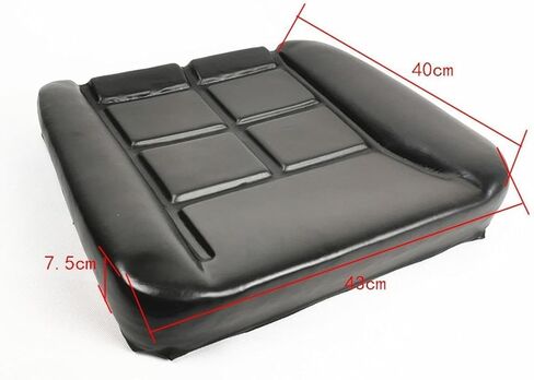 Amagogo Forklift Seat Cushion Universal PU Leather Tractor Seat Pad for Loader Farming Machinery Mower Engineering Vehicle, 43cmx40cm in Kuwait