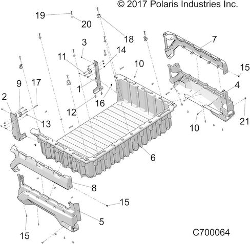 Polaris 5453778-560 PANEL-BOX TRIM RH S.B.GRN.N.M. جزء الحارس 1000 in Kuwait