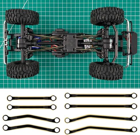 LGS مجموعة وصلات التخليص العالية لـ TRX4M High Trail K10 F150 ربط طلاء النحاس Tra-xxas 1/18 RC الزاحف ديدبولت لينك ترقية أجزاء in Kuwait