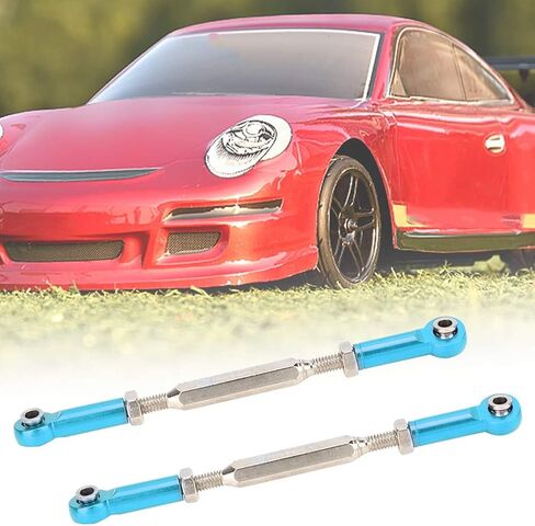 RC Push Rods, Adjustable Aluminum Alloy Turnbuckle Linkage 6Pcs 88mm for RC Car Enthusiasts Off-Road Racing Hobbyists in Kuwait