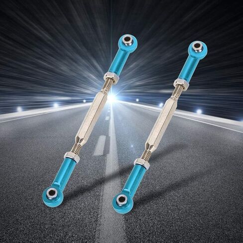 RC Push Rods, Adjustable Aluminum Alloy Turnbuckle Linkage 6Pcs 88mm for RC Car Enthusiasts Off-Road Racing Hobbyists in Kuwait