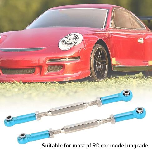 RC Push Rods, Adjustable Aluminum Alloy Turnbuckle Linkage 6Pcs 88mm for RC Car Enthusiasts Off-Road Racing Hobbyists in Kuwait