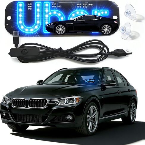 علامة الزجاج الأمامي للسيارة LED باللون الأزرق، علامة ضوء الزجاج الأمامي لسيارة الأجرة، قابس USB للسيارة، مصابيح داخلية للسيارة، أضواء مؤشر سيارة أجرة، كابل USB، علامة سيارة أجرة، ضوء الزجاج الأمامي للسيارة، ملصق مع خطاف وامض لأكواب الشفط in Kuwait