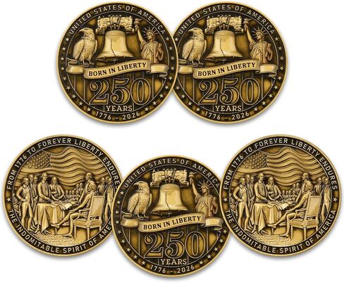 عملة تحدي الذكرى الـ 250 لأمريكا – تمثال الحرية عملة الحرية، 1776–2026 عملة تذكارية أمريكية، 250 عامًا من عملة الحرية الأمريكية in Kuwait