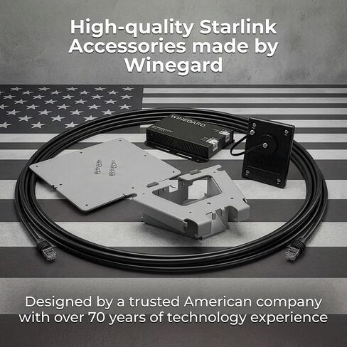 طقم تثبيت السقف المعدني القياسي SDWDGMT من Winegard Starlink - قاعدة هوائي الأقمار الصناعية مع أجهزة مقاومة للتآكل ودعامة قابلة للتعديل - تثبيت خارجي آمن عالي الأداء - أسود in Kuwait