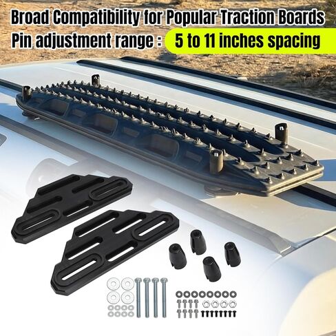 Universal Traction Board Mounting Kit – Quick-Release Pins for MaxTrax, ARB TRED – Fits Roof Racks, MOLLE Panels, Truck Bed Rails in Kuwait
