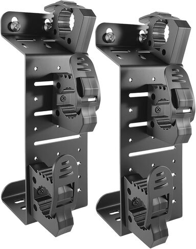 Truck Bed Rail Mount Brackets Compatible with Ford Maverick 2022-2025 F150 2015-2025 Ranger 2019-2025 Truck Bed Rail Track System, Modular Carbon Steel Accessory Mount for Shovels, Axes(3-Set Clamps) in Kuwait
