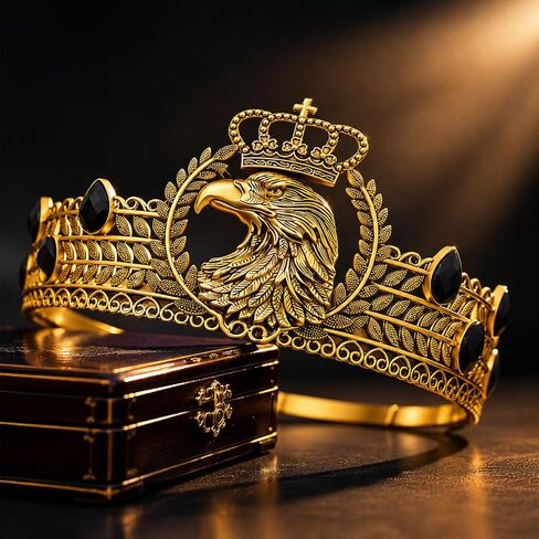 YOUlDIANZI Men's Crown, Hair Accessories, Independence Day Headwear, Halloween Tiara, Birthday Outfit, Holiday Performance Costume Headwear in Saudi Arabia