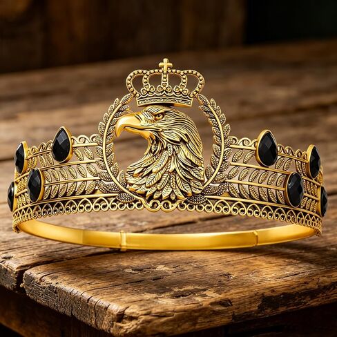YOUlDIANZI Men's Crown, Hair Accessories, Independence Day Headwear, Halloween Tiara, Birthday Outfit, Holiday Performance Costume Headwear in Saudi Arabia